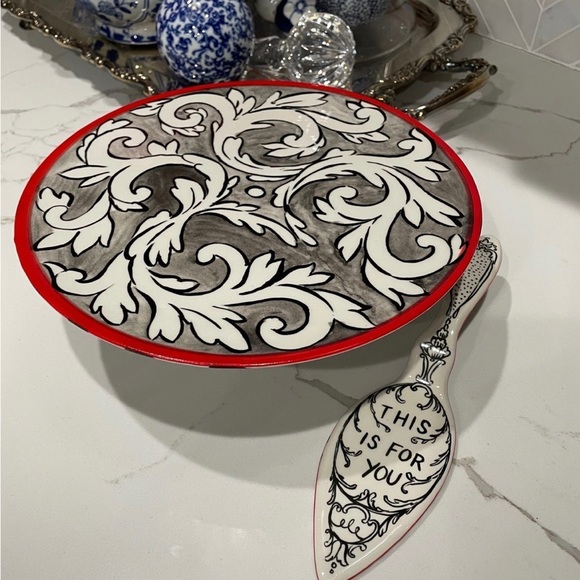 Rate combo: Anthropologie Molly Hatch Felicitations Cake Stand w/Matching Server - Picture 2 of 10
